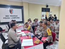 Mabes Polri Awasi Operasi Mantap Brata di Polda Lampung