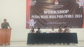 KPU Tanggamus Workshop Peran Media pada Pemilu 2024