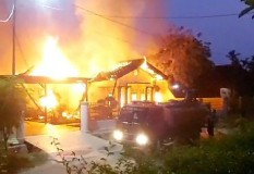Rumah Ludes Terbakar di Perum Korpri Bandarlampung