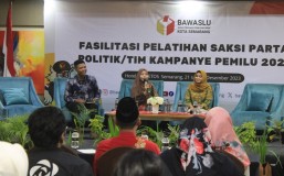 Bawaslu Kota Semarang Gelar Pelatihan Saksi Parpol untuk Pemilu 2024