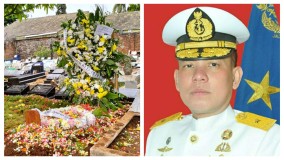 Brigjen Marinir Asal Enggal Itu Dimakamkan di TPU Durian Payung