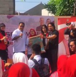 Rano Karno Bersama Madelyn dan Gagarin Kampanyekan Paslon 03 Ganjar-Mahfud MD di Ciputat Timur Tangsel