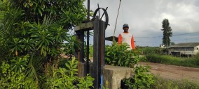 Petani Desa Tanjungmas Mulya Mesuji Minta agar Pintu Air Diperbaiki