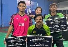 Mahasiswa USM M Faqih Rebut Perak pada Dinus Badminton Cup VI