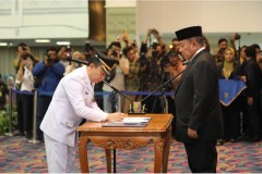 Gubernur Arinal Melantik dan Mengambil Sumpah Jabatan Marindo Kurniawan sebaagai Pj Bupati Pringsewu