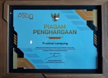 Pemerintah Provinsi Lampung Dianugerahi Penghargaan Atas Dukungan Kuat pada Produk Dalam Negeri dari Kementerian Perindustrian RI.