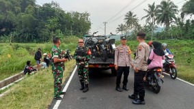 Razia Balap Liar, TNI-Polri di Karangmoncol Amankan Dua Sepeda Motor 