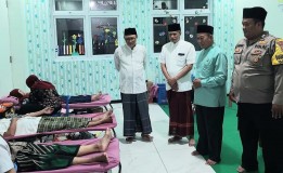 Peduli Kemanusiaan, 78 Orang Ikuti Donor Darah di Masjid Jami Al Qodar Sendangmulyo