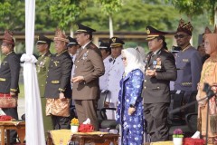 Bupati Mesuji Sulpakar Pimpin Upacara HUT Ke 60 Propinsi Lampung,HUT Sat Pol PP Ke 74 dan HUT Satlinmas Ke 60.