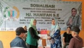 Anggota DPRD Lampung Hanifah Gelar Sosper Tentang Rembug Desa