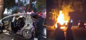 Mobil Brio Berplat A Tebakar di Siman Ponorogo, Sempat Terdengar Jeritan Minta Tolong, Warga Tak Mampu Berbuat