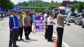 Polres Semarang Berlakukan Buka Tutup Rest Area, Hindari Penumpukan Pemudik