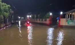 Hujan Deras Landa Kaligondang Purbalingga, 2 Sungai Meluap dan  4 Desa Tergenang