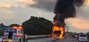 Percikan Api Velk Ban Penyebab Kebakaran Bus Pahala Kencana di Tol Jombang Mojokerto KM 705