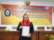 Wali Kota Semarang Lulus Doktoral di Undip, Predikat Summa Cumlaude