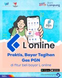 Mau Bayar Tagihan Gas PGN ? Pakai L-Online Bank Lampung Aja