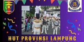 Kirab Drumband dan Mobil Hias Meriahkan HUT Lampung ke-60