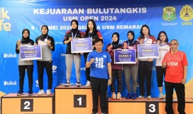 USM Open 2024: PB Arista Semarang Koleksi 4 Emas