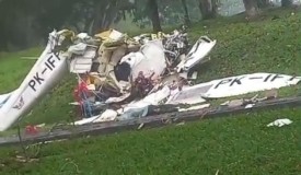 Pesawat Jatuh di BSD City, Saksi Melihat Pesawat Muter-muter Hilang Kendali Sebelum Jatuh 