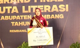 Anggita Maharani, Juara 1 Duta Literasi Kabupaten Rembang yang Bercita-Cita Jadi Dokter