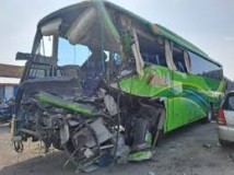 Innalillahi Bus Rombongan Study Tour SMP PGRI 1 Wonosari Kecelkaan di Tol JOMO, 2 Tewas 15 Luka-luka