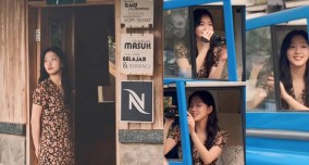 Kim Go Eun Sedang Syuting Iklan di Garut, Netizen : Jadi Neng Go Eun atuh ini mah