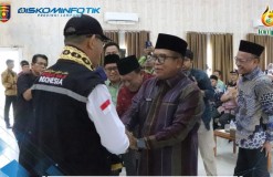 Pj. Gubernur Lampung Sambut Kedatangan Jemaah Haji Provinsi Lampung.