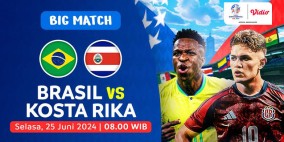 LINK live Streaming Copa America 2024 : Brasil Vs Kosta Rika, SEDANG BERLANGSUNG! 