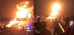 Truk Tangki Angkut 16 Ribu Liter Pertalite Terbakar di Ruas Tol Ngawi - Madiun, Namun Kini Sudah Kembali Normal