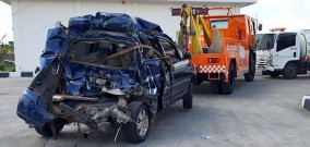 Kecelakaan Tujuh Mobil di Tol Cipali, Mobil Ditumpangi Satu Keluarga Hancur Tak Terbentuk, Pengemudinya Tewas