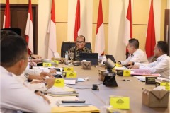Pj. Gubernur Lampung Pimpin Rapat Evaluasi Pencapaian Target Pendapatan Tahun 2024.