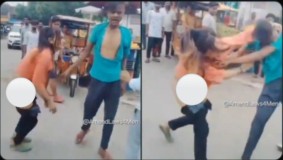 VIRAL VIDEO Perempuan Berkelahi Dengan Pria Sambil Pelorotkan Celana, Ternyata si Perempuan Adalah Kinnar !