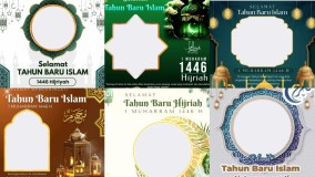 20 Link Twibbon Tahun Baru Islam 1446 H, Simak Cara Pakai Share ke Media Sosial