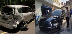 Tabrak Lari di Kotabaru Jogja, Netizen Sebut Pengemudi Mabuk Tabrak Mobil Parkir, Kemudian Melarikan Diri