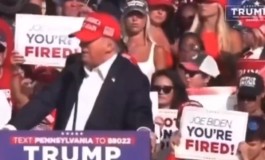 Viral! Video Detik-detik Donal Trump Ditembak Saat Kampanye
