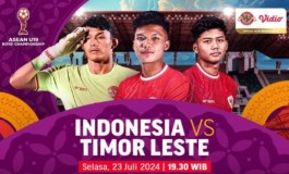 Link Live Streaming Piala AFF U19 2024 : Timnas Indonesia vs Timor Leste, Sedang Berlangsung! 