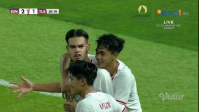 Sedang Berlangsung AFF U19 : Indonesia vs Timor Leste, Jens Ravens Gacor Cetak Brace dan Bawa Indonesia Unggul 2-1 !