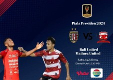 Link Live Streaming Piala Presiden 2024 : Bali United vs Madura United, Sore ini