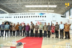 Persiapan Upacara HUT ke-79 RI di IKN, Menteri Basuki Jalin Kerja Sama dengan Garuda Indonesia