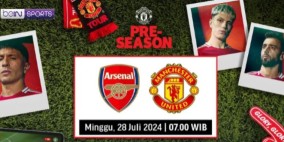 Live Streaming Pre Season Match Arsenal vs Manchester United, Zirkzee dan Leny Yoro Bisa Main ?