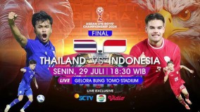 Link Live Streaming FINAL AFF U19: Indonesia vs Thailand, Juara Sudah Didepan Mata Garuda ! 