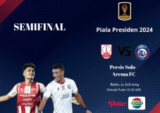 Link Live Streaming Semifinal Piala Presiden 2024 : Persis Solo vs Arema FC, Sedang Berlangsung! 