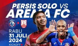 Live Streaming Semifinal Piala Presiden 2024: Arema FC vs Persis Solo, Laskar Sambernyawa Bisa Kejutkan Singo Edan !