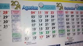 Kalender Jawa Agustus 2024 Lengkap dengan Tanggalan Islam dan Weton