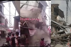 Viral Video! Rumah 3 Lantai di Bandung Runtuh, Warga yang Menonton Bikin Warganet Geram