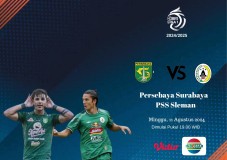 Link Live Streaming BRI Liga 1 2024-2025 : Persebaya Surabaya vs PSS Sleman, Malam ini