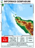 Gempa Bumi Tektonik M4.4 Guncang Kota Banda Aceh