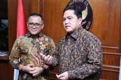 Bertemu Erick Thohir, Menteri Anas Apresiasi Pelaksanaan Reformasi Birokrasi di Kementerian BUMN