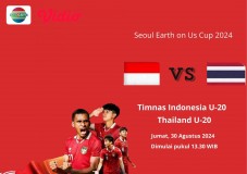 Sedang Berlangsung! Live Streaming Timnas Indonesia U-20 vs Thailand U-20 di Seoul Earth On Us Cup 2024 : Babak Pertama Berakhir, Garuda Muda Tertinggal Sementara 0-1