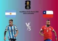 Link Live Streaming Kualifikasi Piala Dunia 2026 Zona Conmebol: Argentina vs Chile, Sedang Berlangsung! 